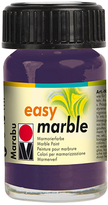 Краска для мармарирования Marabu Easy Marble 15ml 039 aubergine ― VIP Office HobbyART