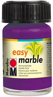 Краска для мармарирования Marabu Easy Marble 15ml 081 amethyst  ― VIP Office HobbyART