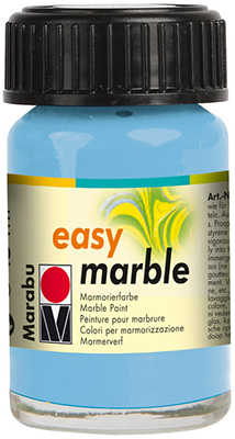 Краска для мармарирования Marabu Easy Marble 15ml 090 light blue ― VIP Office HobbyART