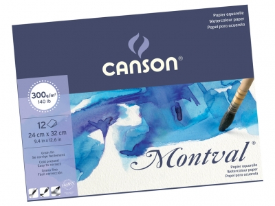 Canson "Montval" Альбом для акварели A4, 300g, 12 sheet ― VIP Office HobbyART