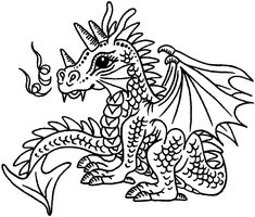 SD Cute Dragon Clear Stamp