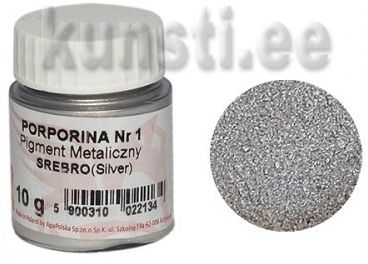 Порошок для затирания трещин и серебрения, Porporina 1 Renesans 8 gr Silver ― VIP Office HobbyART