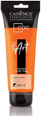 ProART heavy body Акриловая краска PR-007 cadmium orange 120ml ― VIP Office HobbyART