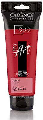 ProART heavy body Acrylic paint PR-013 crimson 120ml ― VIP Office HobbyART