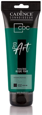 ProART heavy body Acrylic paint PR-032 viridian green hue 120ml ― VIP Office HobbyART