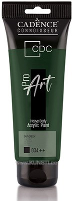 ProART heavy body Acrylic paint PR-034 sap green 120ml ― VIP Office HobbyART