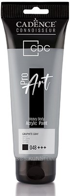 ProART heavy body Acrylic paint PR-048 graphite gray 120ml ― VIP Office HobbyART