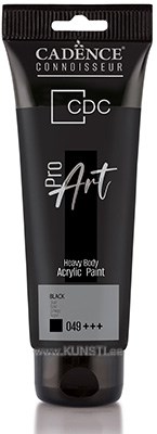 ProART heavy body Акриловая краска PR-049 black 120ml ― VIP Office HobbyART