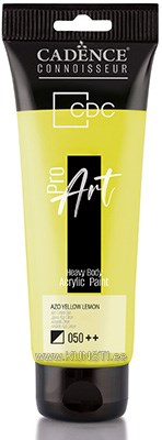 ProART heavy body Акриловая краска PR-050 azo yellow lemon 120ml ― VIP Office HobbyART