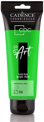 ProART heavy body Акриловая краска PR-058 phosphorus green 120ml ― VIP Office HobbyART