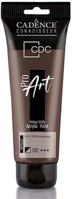 ProART heavy body Acrylic paint Metallic Iridescent PRM-312 light brown 120ml ― VIP Office HobbyART