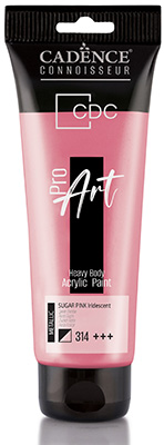 ProART heavy body Acrylic paint Metallic Iridescent PRM-314 sugar pink 120ml ― VIP Office HobbyART