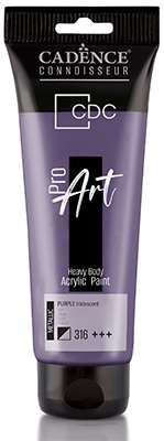 ProART heavy body Acrylic paint Metallic Iridescent PRM-316 purple 120ml ― VIP Office HobbyART