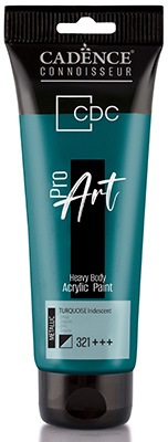 ProART heavy body Акриловая краска Metallic Iridescent PRM-321 turquoise 120ml ― VIP Office HobbyART