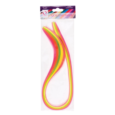 3mm Paper Strips (100pcs) 1/8 x 21" - Neon (5 Colours) ― VIP Office HobbyART