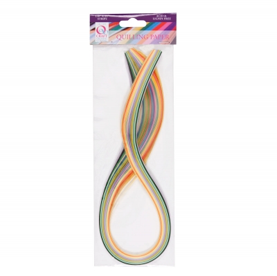 3mm Paper Strips (108pcs) 1/8 x 21" - Mixed Pastel (18 Colours) ― VIP Office HobbyART