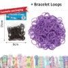 Bracelet loops x300 + S-clips x12 purple