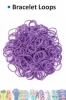 Bracelet loops x300 + S-clips x12 purple