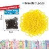 Bracelet loops x300 + S-clips x12 yellow