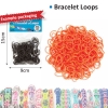 Bracelet loops x300 + S-clips x12 orange