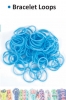 Bracelet loops x300 + S-clips x12 light blue