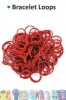Bracelet loops x300 + S-clips x12 maroon
