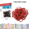 Bracelet loops x300 + S-clips x12 maroon