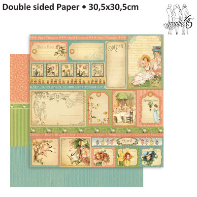 Scrapbooking paper 2-sided 4500598 Graphic 45 ― VIP Office HobbyART