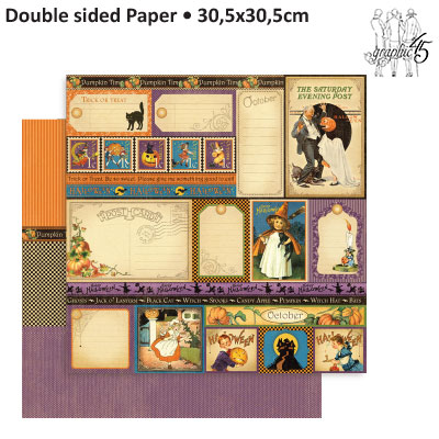 Scrapbooking paper 2-sided 4500610 Graphic 45 ― VIP Office HobbyART