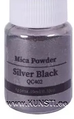 Mica Powder 10gr Silver Black ― VIP Office HobbyART