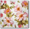 Салфетка для декупажа TL325901 33 x 33 cm Flowers in Pastel (white)