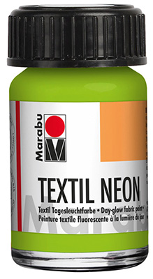 Tekstiilivärv Marabu-Textil Neon 365 15ml neon-green ― VIP Office HobbyART