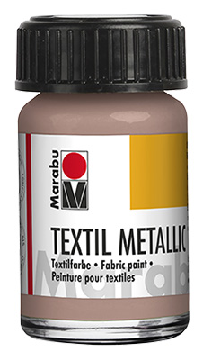 Textile Paint Marabu-Textil Metallic 734 15ml rose gold ― VIP Office HobbyART