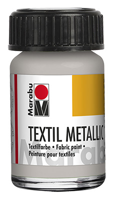 Tekstiilivärv Marabu-Textil Metallic 782 15ml metallic-silver ― VIP Office HobbyART