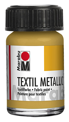 Tekstiilivärv Marabu-Textil Metallic 784 15ml metallic-gold ― VIP Office HobbyART