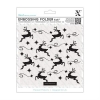 15 x 15 cm Embossing Folder - Reindeers Pattern