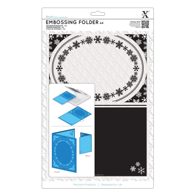 A4 Embossing Folder - Snowflake Frame ― VIP Office HobbyART