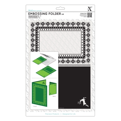 A4 Embossing Folder - Fairisle Frame ― VIP Office HobbyART