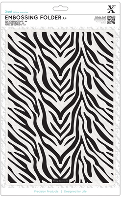 A4 Embossing Folder - Zebra Print ― VIP Office HobbyART