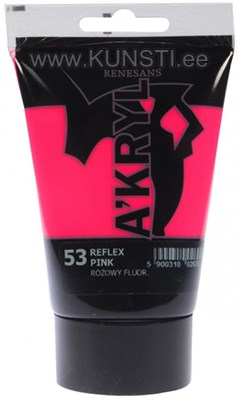 Akrüülvärv Renesans SATINE ACRYLIC 100 ml 53 ROSE FLUO ― VIP Office HobbyART