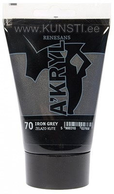 Akrüülvärv Renesans SATINE ACRYLIC 100 ml 70 IRIDESCENT IRON GREY ― VIP Office HobbyART