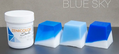 Прозрачные немигрирующие красители для мыльной основы ZENICOLOR SOLO Blue Sky ― VIP Office HobbyART
