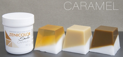 Прозрачные немигрирующие красители для мыльной основы ZENICOLOR SOLO Caramel ― VIP Office HobbyART
