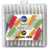 DUAL-TIP SKETC H MARKERS set of 24 text markers