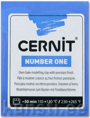 Polymer Clay Cernit Number One 200 blue ― VIP Office HobbyART