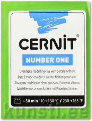 Полимерная глина Cernit Number One 611 light green ― VIP Office HobbyART