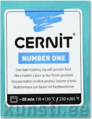 Polymer Clay Cernit Number One 676 turquoise ― VIP Office HobbyART