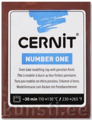 Полимерная глина Cernit Number One 800 brown ― VIP Office HobbyART