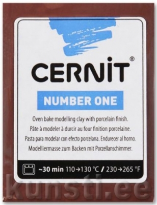 Polümeersavi Cernit Number One 800 brown ― VIP Office HobbyART