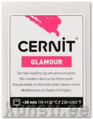 Polymer Clay Cernit Glamour 010 white ― VIP Office HobbyART
